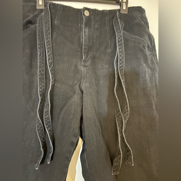 Something Navy Black Jeans with tie - Picture 4 of 6